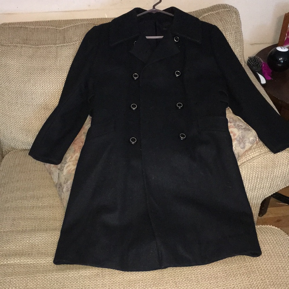 Black pea coat